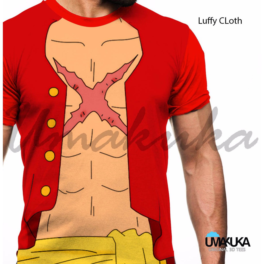 Jual Tshirt Baju Kaos 3d Anime One Piece Umakuka Luffy Zorro Naruto