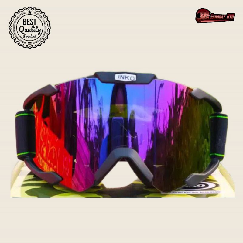 Jual KACAMATA HELM CARGLOSS GOOGLE INKO HELEM FULL FACE HALF FACE JPX