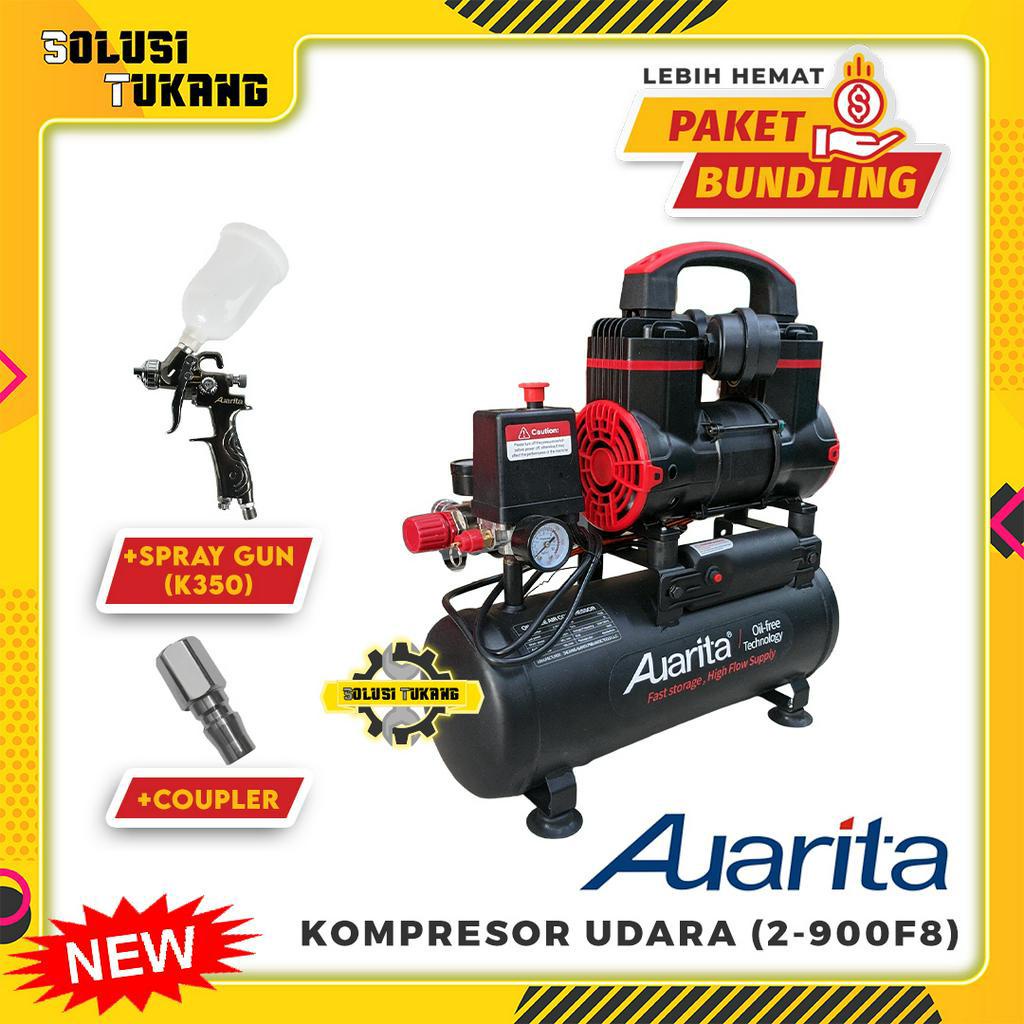 Jual Mesin Kompressor Auarita 2 900F8 Silent Oilless Compressor 1 2HP