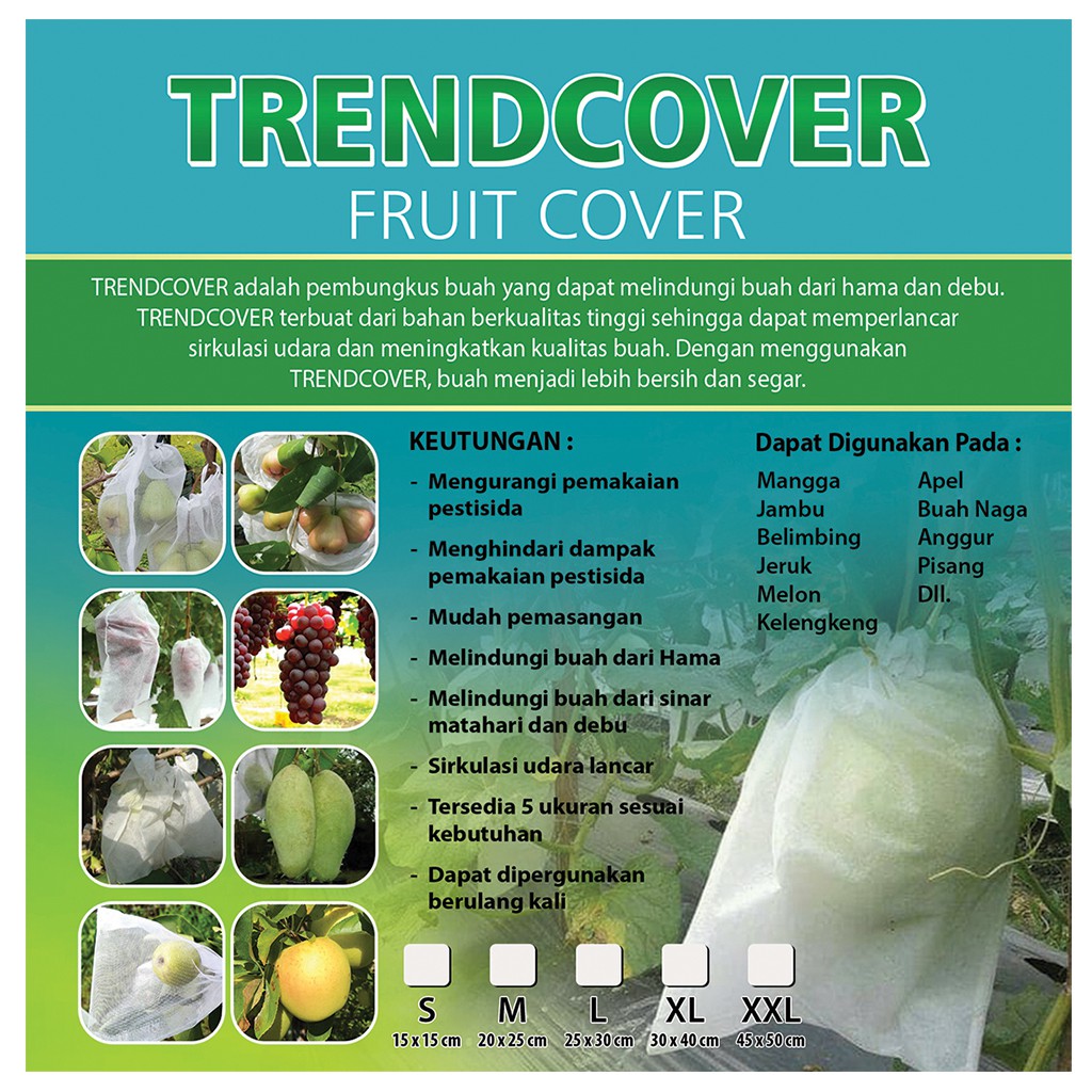 Jual Trendcover Brongsong Buah Fruit Cover Kantong Buah Pembungkus Buah