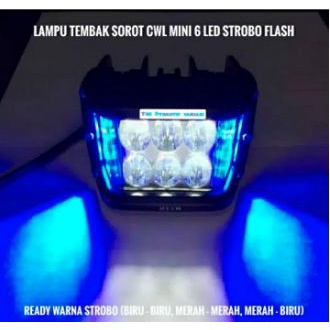 Jual Lampu Tembak Sorot Led Cwl Mini Mata Kabel Bisa Kedip Lampu