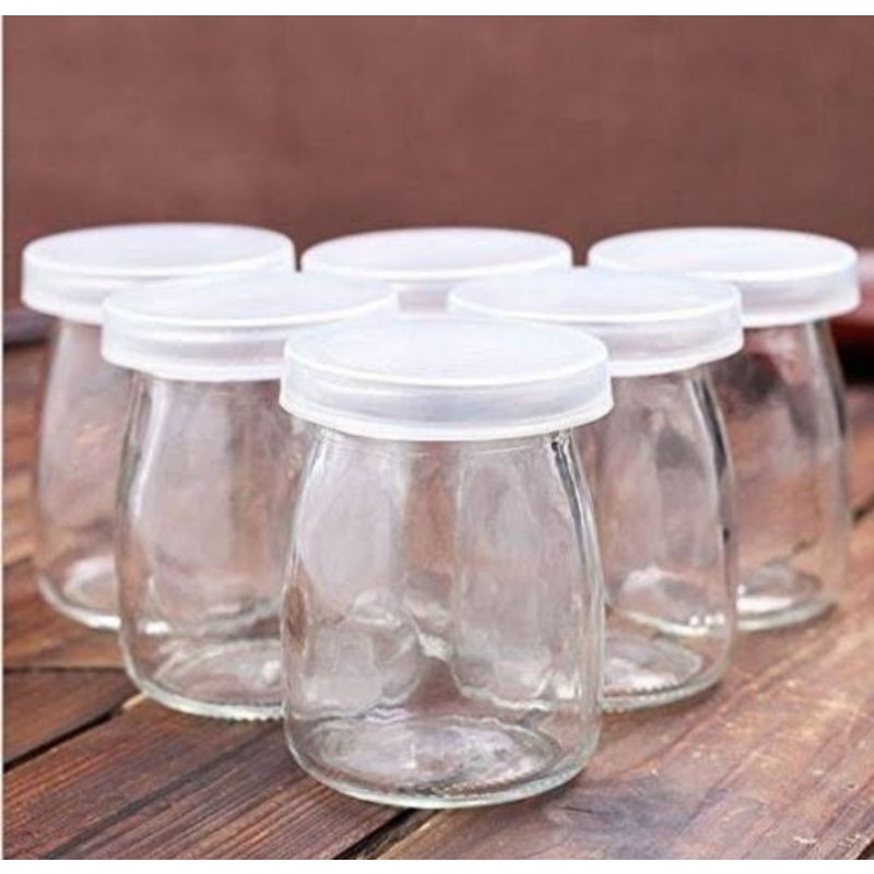 Jual Set Pcs Pudding Jar Ml Tutup Plastik Botol Kaca Pudding