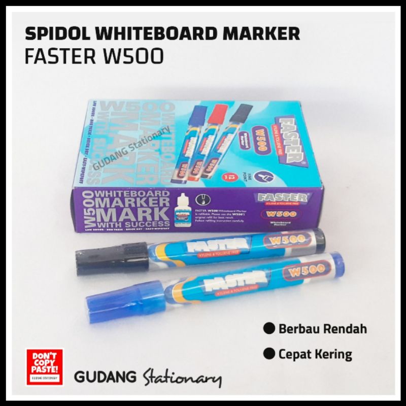 Jual Spidol Whiteboard Marker Faster W Isi Pcs Shopee Indonesia