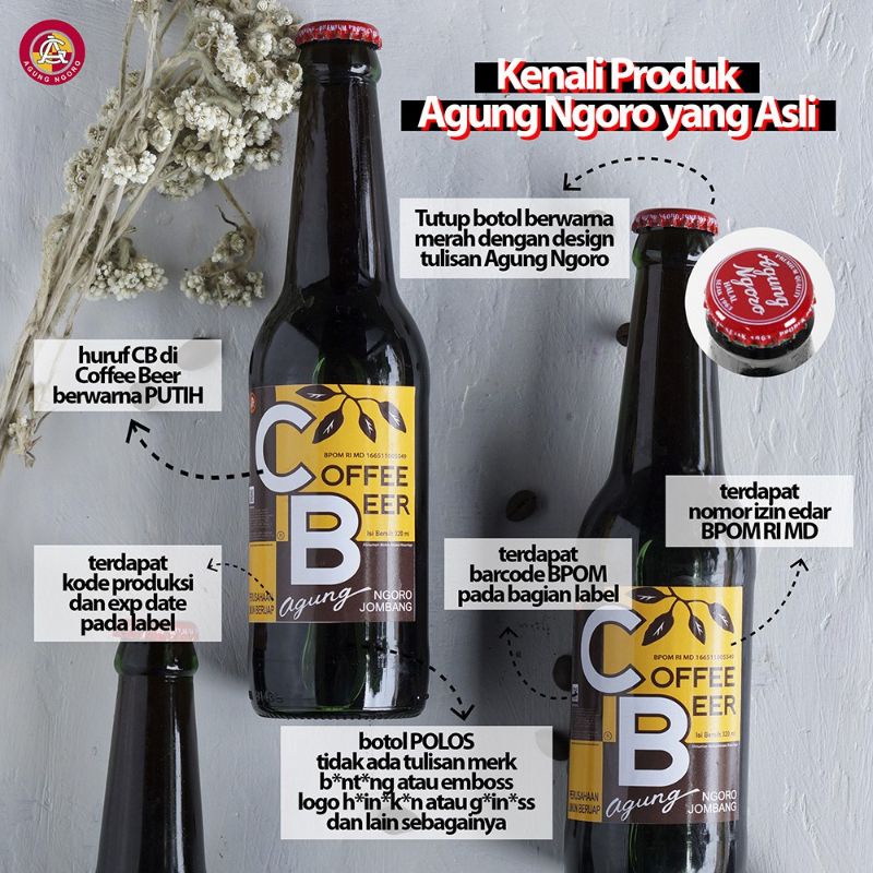 Jual Coffee Beer ORIGINAL Agung Ngoro Dan Tirta Agung 1 Karton Shopee