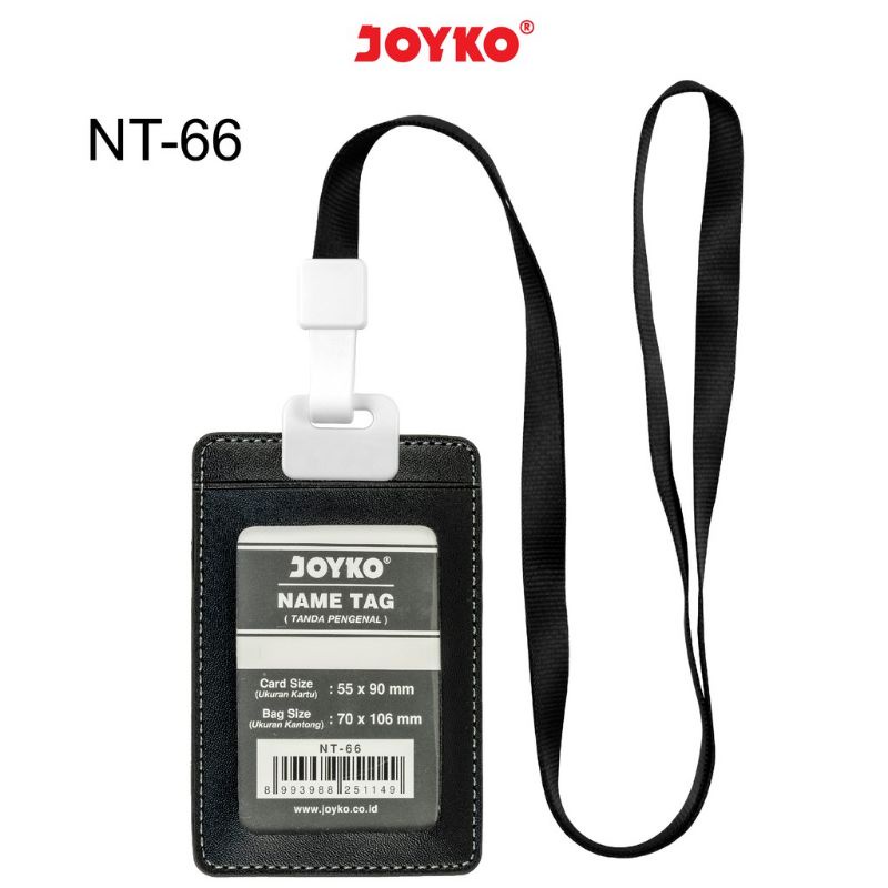 Jual Joyko Name Tag NT 66 Black Tanda Pengenal Gantungan Kartu Nama