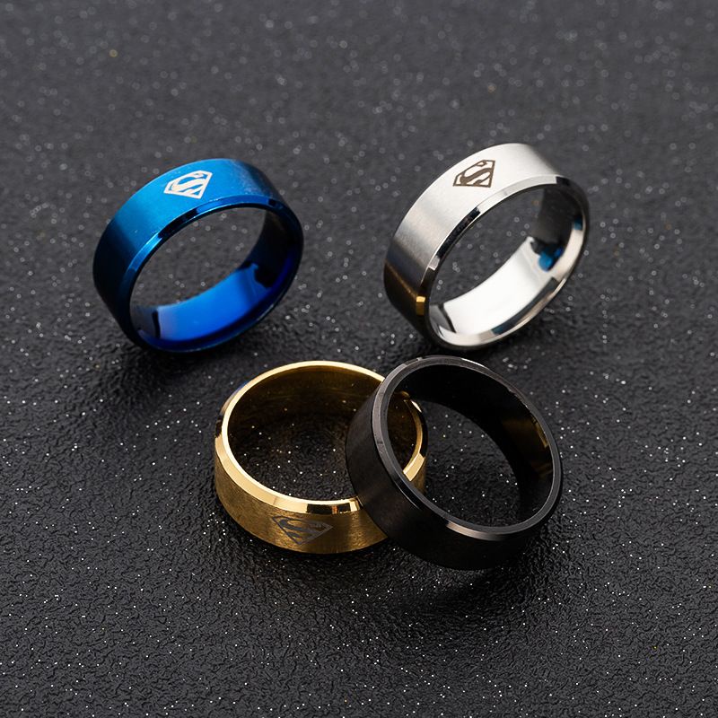 Jual Cincin Titanium Anti Karat Superman Keren Cincin Couple Cincin