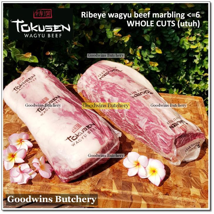 Jual 4 5kg 1pc Beef Cuberoll Scotch Fillet Ribeye WAGYU TOKUSEN Marbling