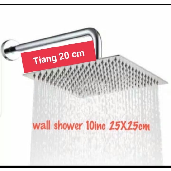 Jual Head Shower Kotak Inch Pipa Tiang Sower Cm Shopee Indonesia