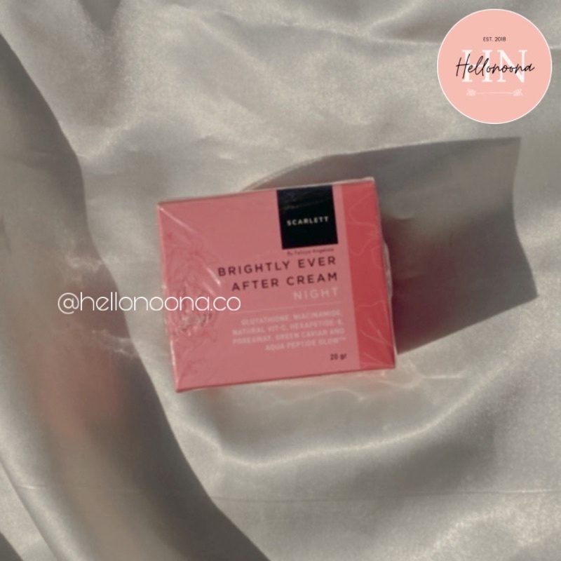 Jual Scarlett Whitening Day Night Cream Acne Brightly Ever After