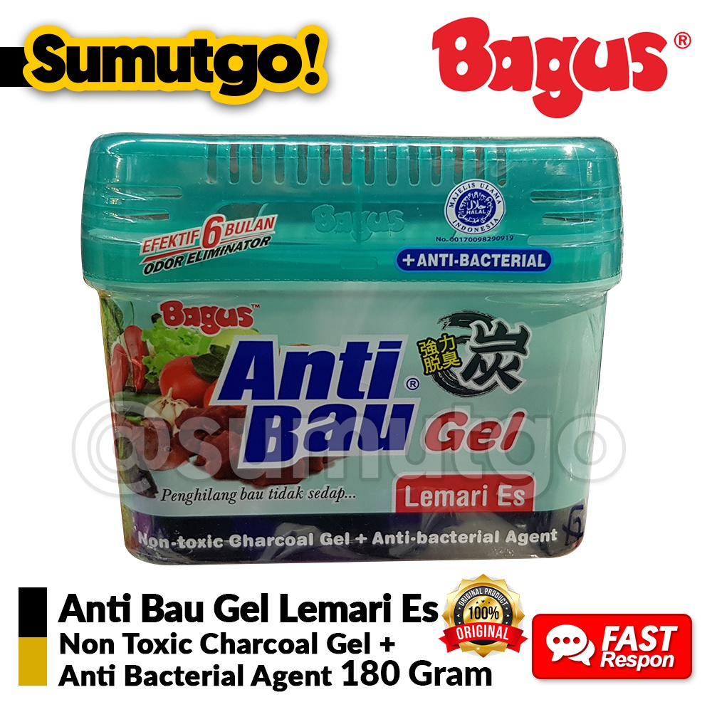 Jual BAGUS Anti Bau GEL Lemari Es 180g Non Toxic Anti Bacterial Agent