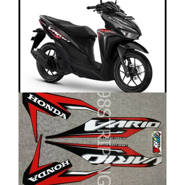 Jual Striping Honda Vario Hitam Tahun Stiker Lis Standar