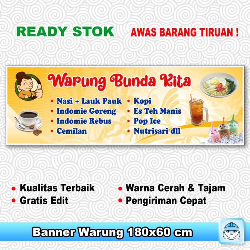 Jual Banner Spanduk Warung Kopi Warkop Shopee Indonesia