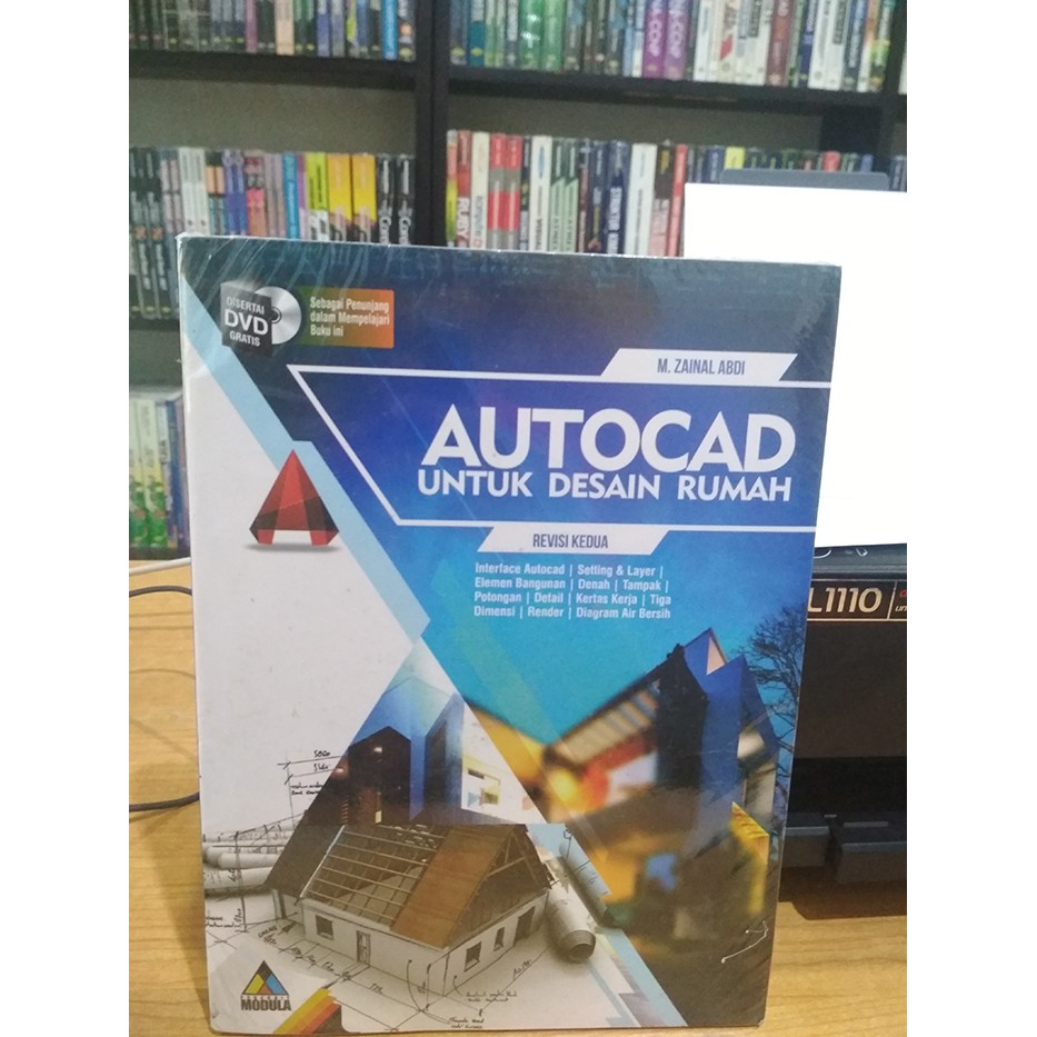 Jual Buku Original AUTOCAD UNTUK DESAIN RUMAH REVISI KEDUA DVD