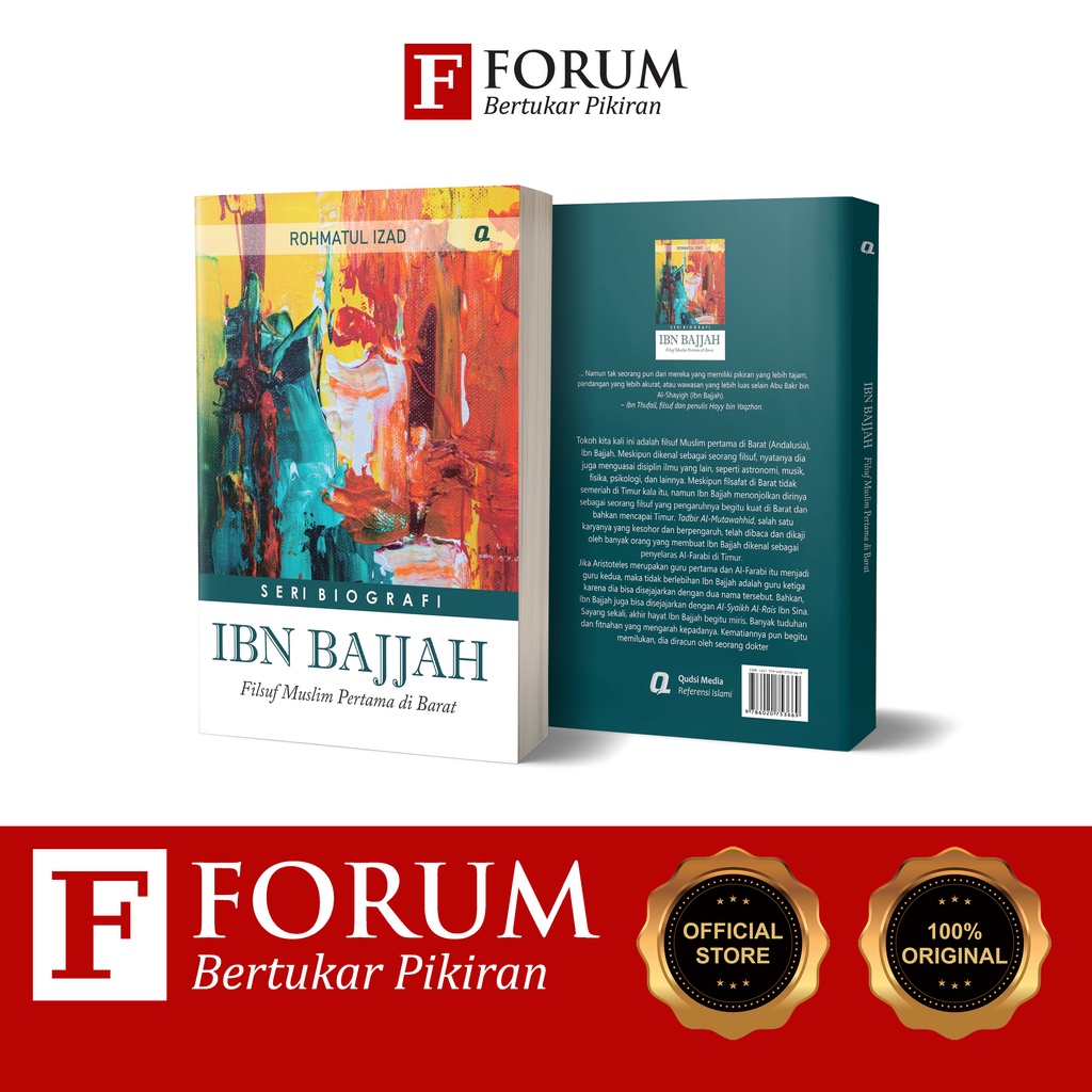 Jual Buku IBN BAJJAH Filsuf Muslim Pertama Di Barat Rohmatul Izad