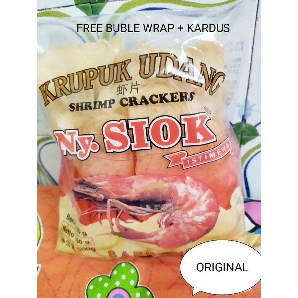 Jual Kerupuk Krupuk Udang Asli Nyonya Ny Siok Gram Free Bubble