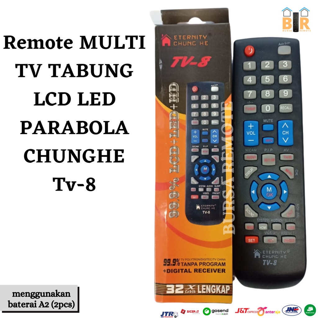 Jual Remot Remote Multi Tv Tabung Lcd Led Parabola Tv Eceran Dan