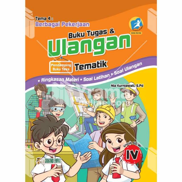 Jual BUKU TUGAS DAN ULANGAN TEMATIK SD KELAS 4 TEMA 4 BERBAGAI