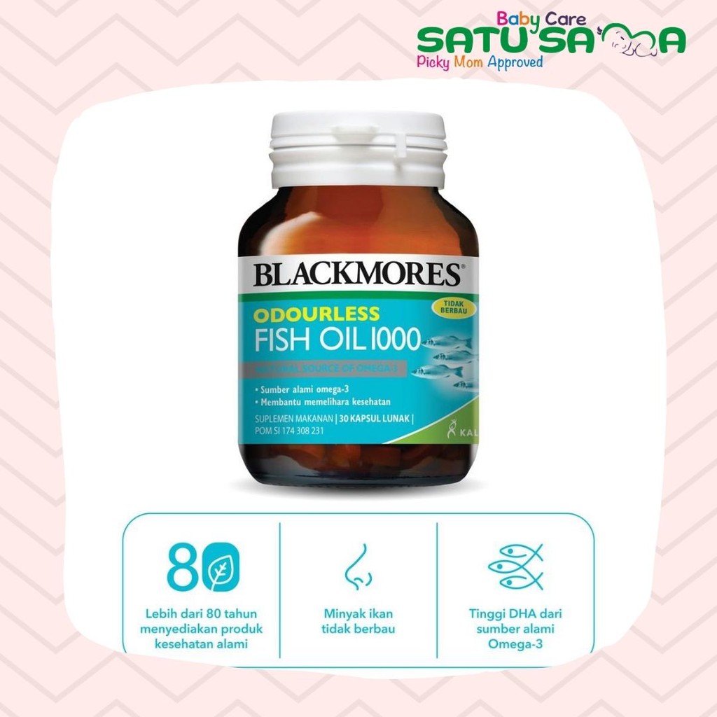 Jual Blackmores Odourless Fish Oil Kapsul Shopee Indonesia