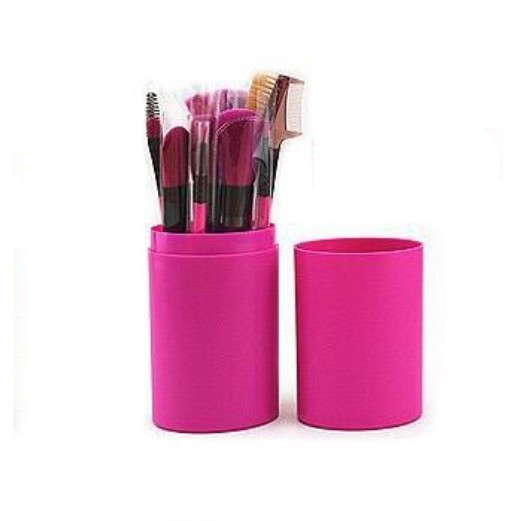 Jual JKTMART Alat Make Up Set Kuas Make Up Tabung 12 Brush Makeup