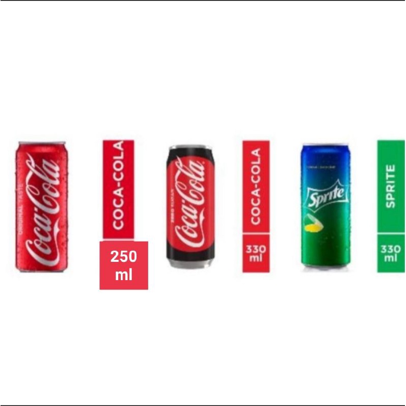 Jual Minuman Kaleng Sprite Coca Cola Coca Cola Zero Aw Fanta