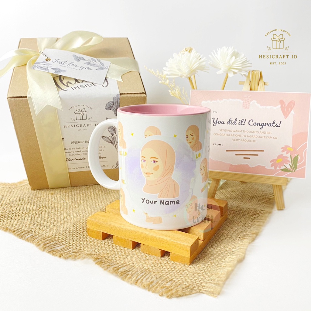 Jual Hadiah Ulang Tahun Mug Custom Souvenir Gelas Custom Hampers