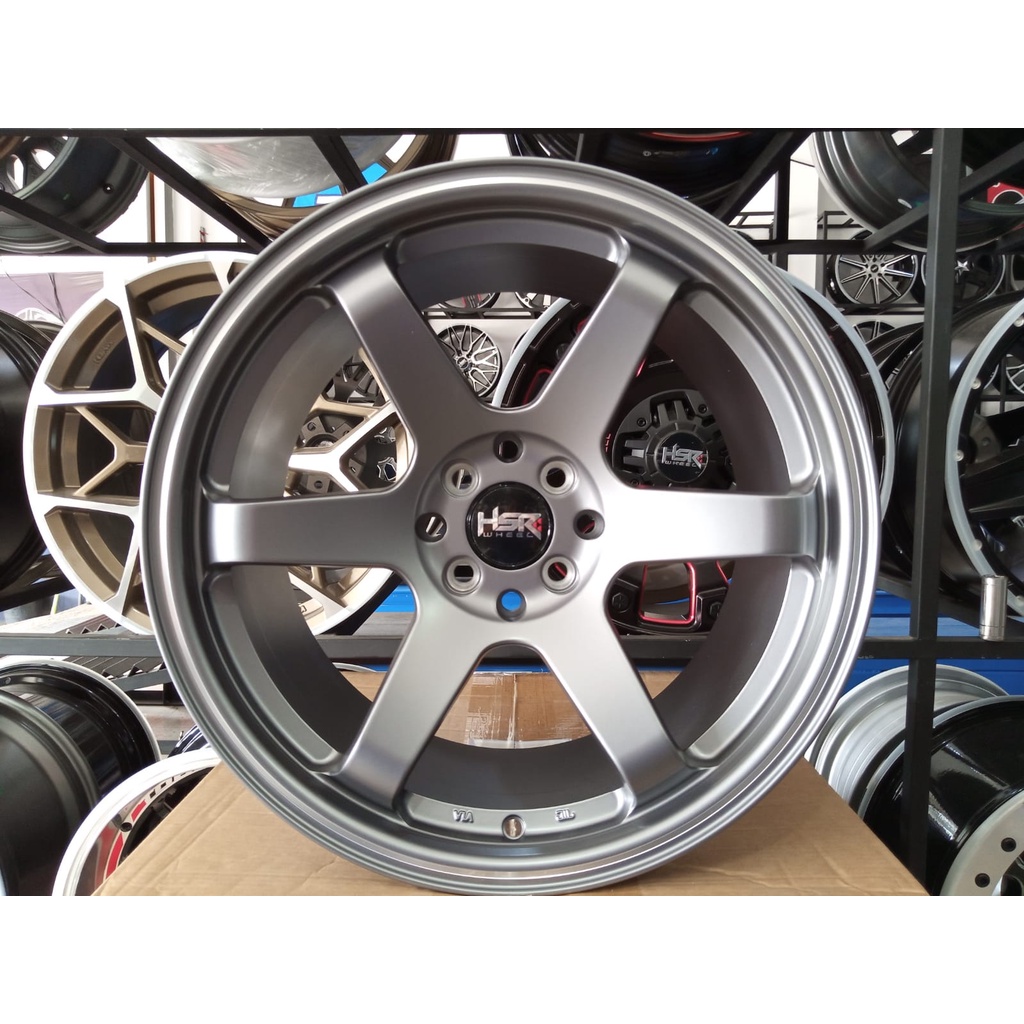 Jual Velg Mobil Racing Ring 17 HSR TOKYO OSHU R17 Warna Matte Grey Buat