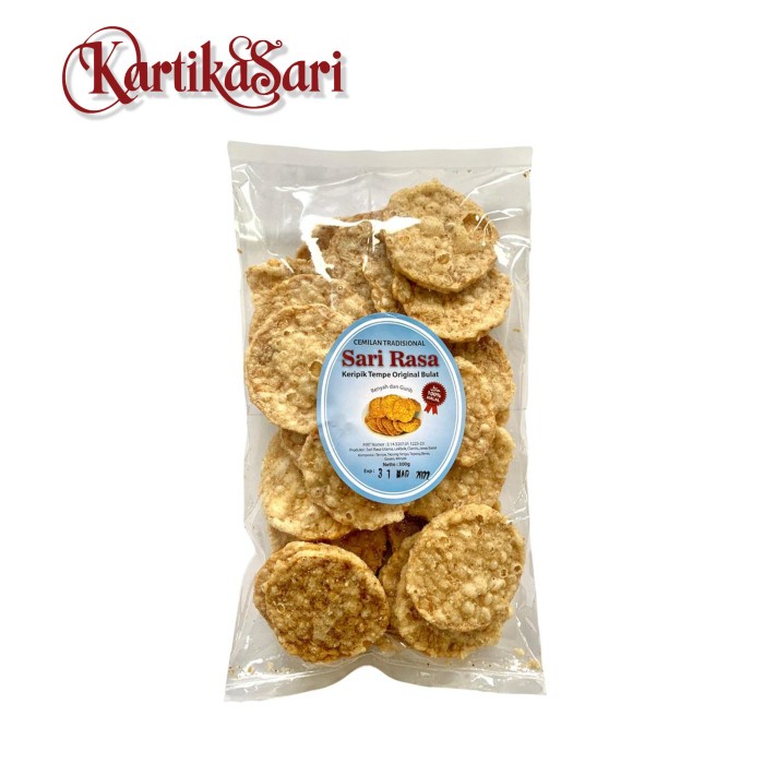 Jual Keripik Tempe Original Bulat Sari Rasa Shopee Indonesia