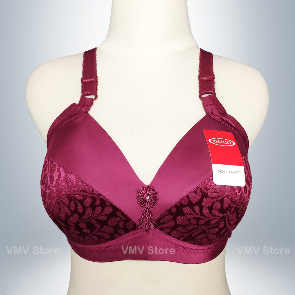 Jual Bra CUP C Jumbo Tanpa Kawat Misslily 233M Kait 3 Bh Jupe Miss Lily