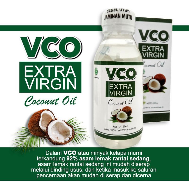 Jual VCO Virgin Coconut Oil Minyak Kelapa Grade A 125ml Fresh Tidak Bau