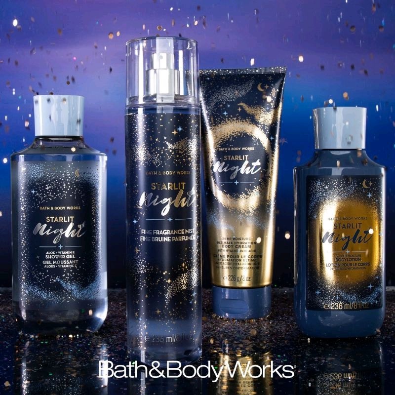 Jual STARLIT NIGHT SERIES BATH BODY WORKS BBW BODY CREAM Shopee