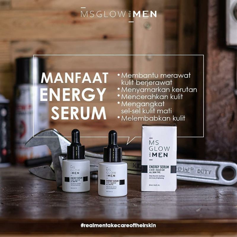 Jual MS GLOW FOR MEN Paket Serum Perawatan Kulit Wajah Pria Shopee