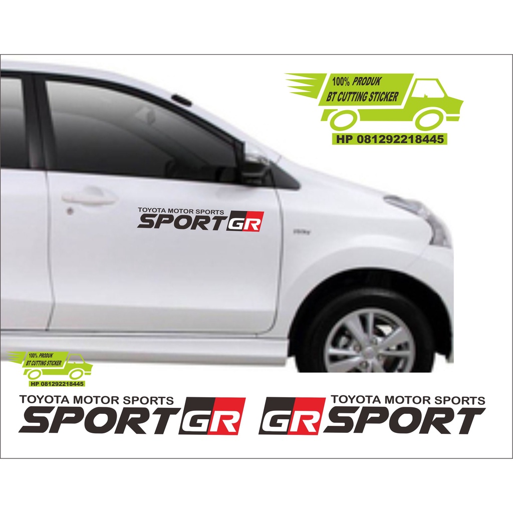 Jual Sticker Mobil Toyota Stiker Mobil Toyota Sticker Mobil Stiker Gr