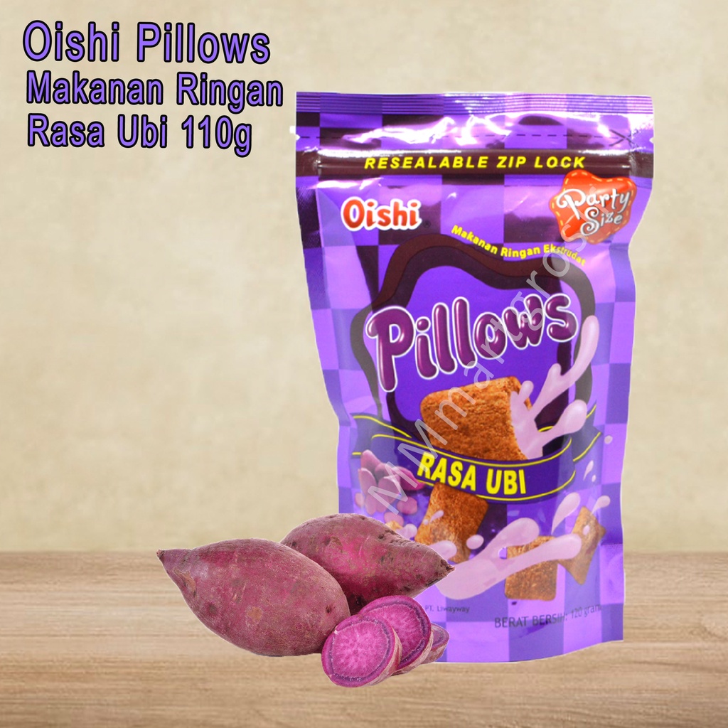 Jual OISHI SNACK PILLOWS RASA UBI 100g Shopee Indonesia