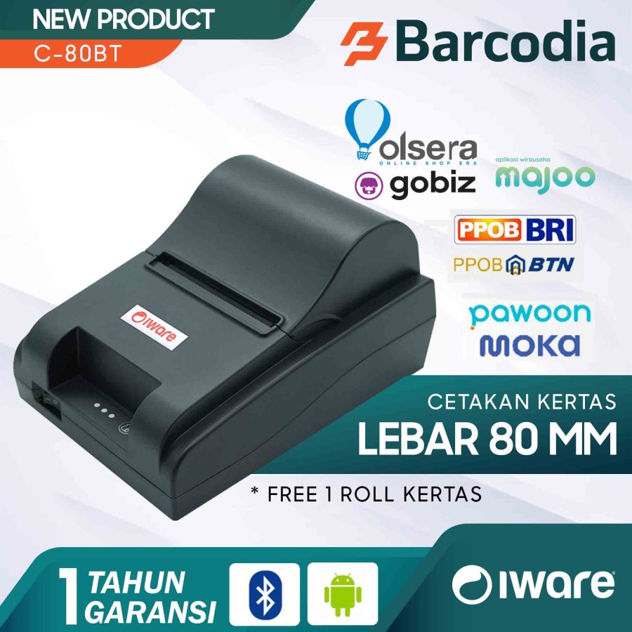 Jual Printer Bluetooth Kasir Thermal Mm Iware C Bt Mm Support