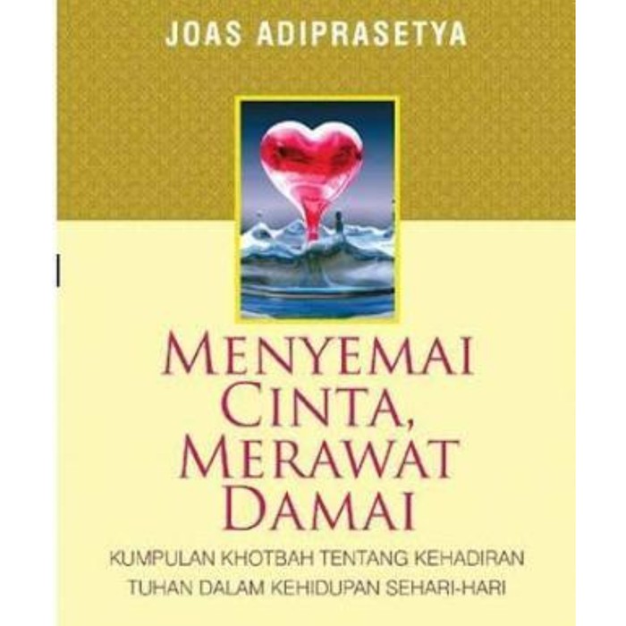 Jual Buku Teologi Kristen Menyemai Cinta Merawat Damai Joas