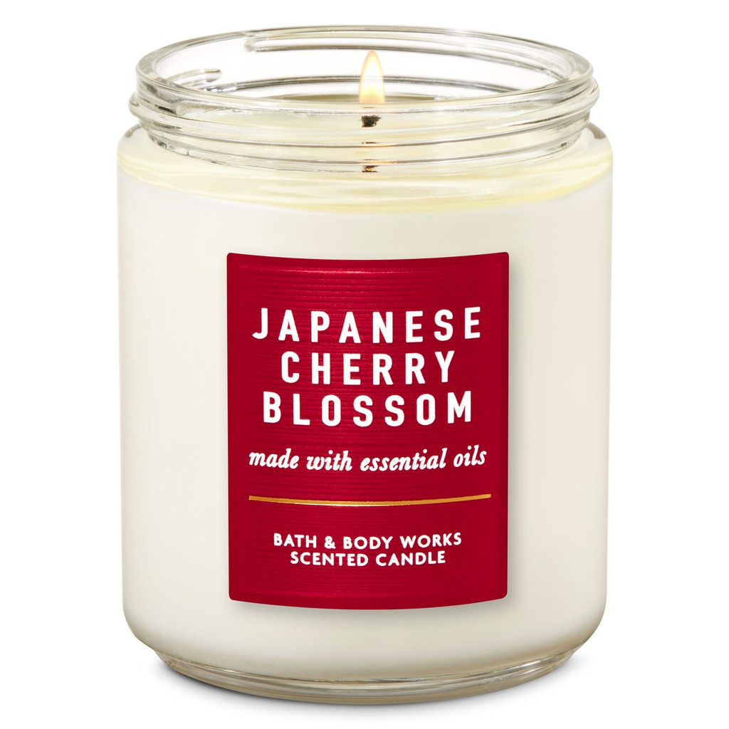 Jual Bath Body Works Bbw Japanese Cherry Blossom Medium Candle Single