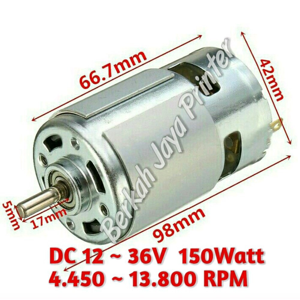 Jual Dinamo DC 12V 36V 3500 9000RPM 775 Motor Torsi Besar Shopee