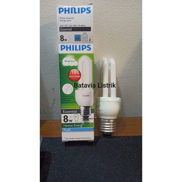 Jual Lampu Philips Essential Watt E Kuning Putih Shopee Indonesia