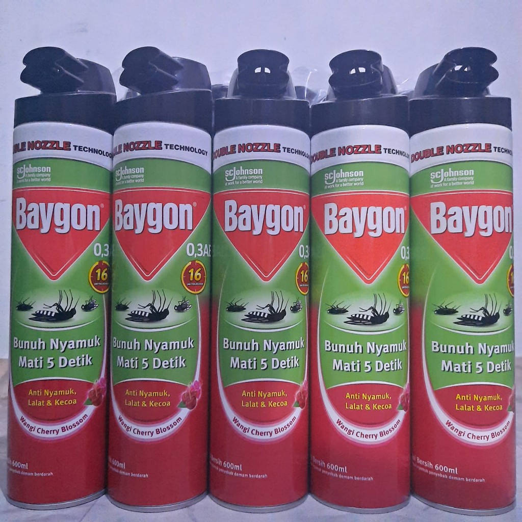 Jual Baygon Aerosol Ml Obat Nyamuk Spray Semprot Cherry Blossom