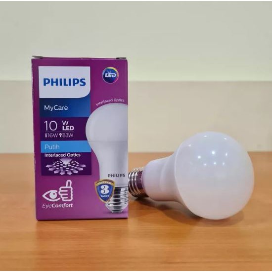 Jual Lampu Philips LEDBulb 10 Watt Putih Shopee Indonesia