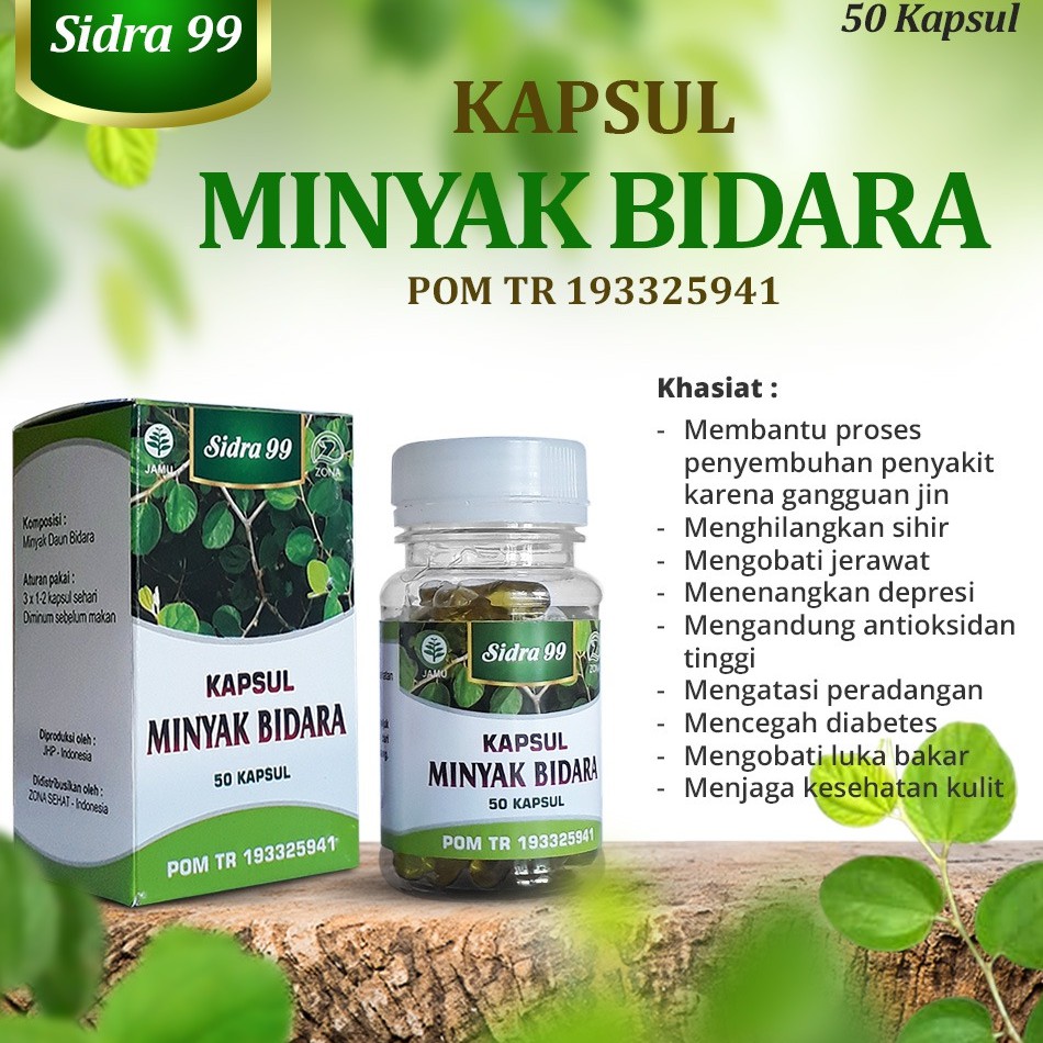 Jual Kapsul Minyak Daun Bidara Sidra Multikhasiat Bpom Sidra