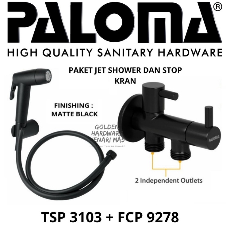 Jual PALOMA FCP 9278 TSP 3103 Paket Toilet Jet Washer Bidet 2 Mode