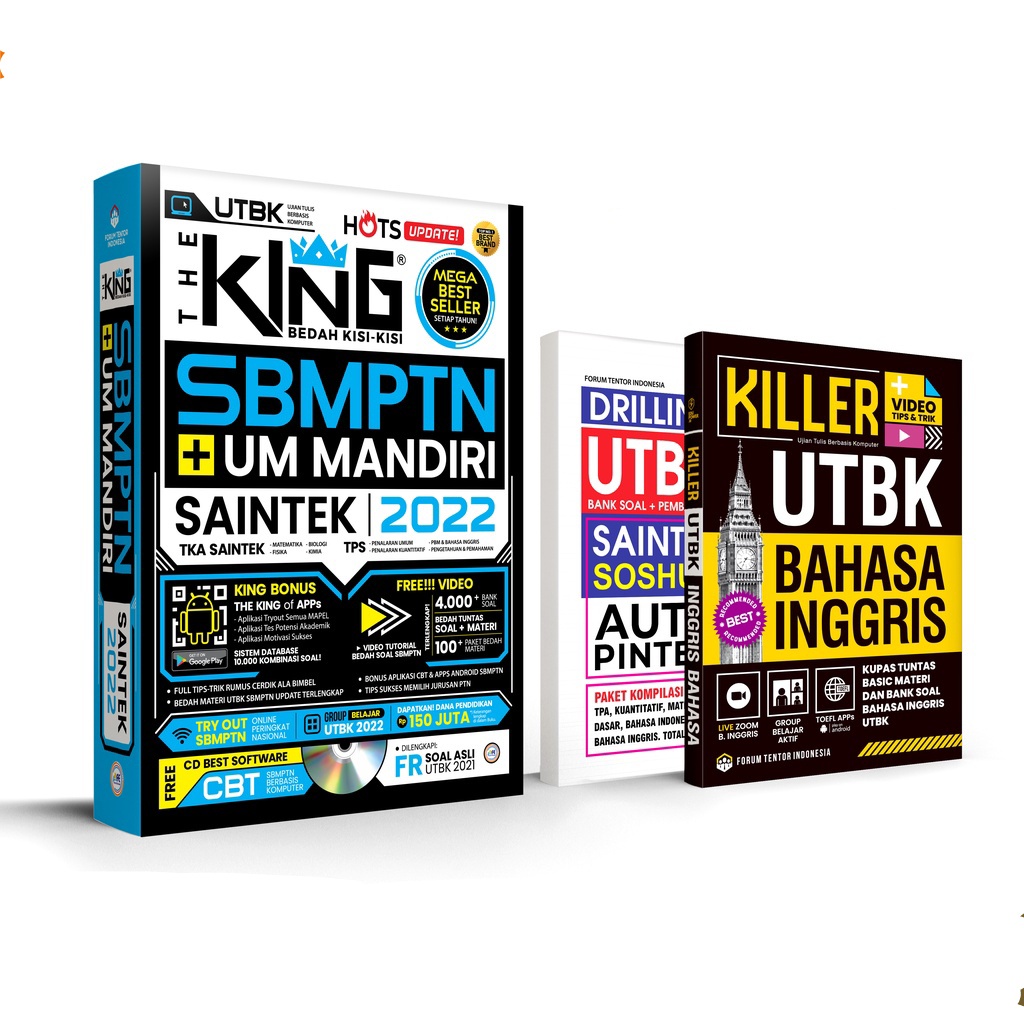 Jual Buku The King Sbmptn Um Mandiri Saintek Plus Bonus Shopee