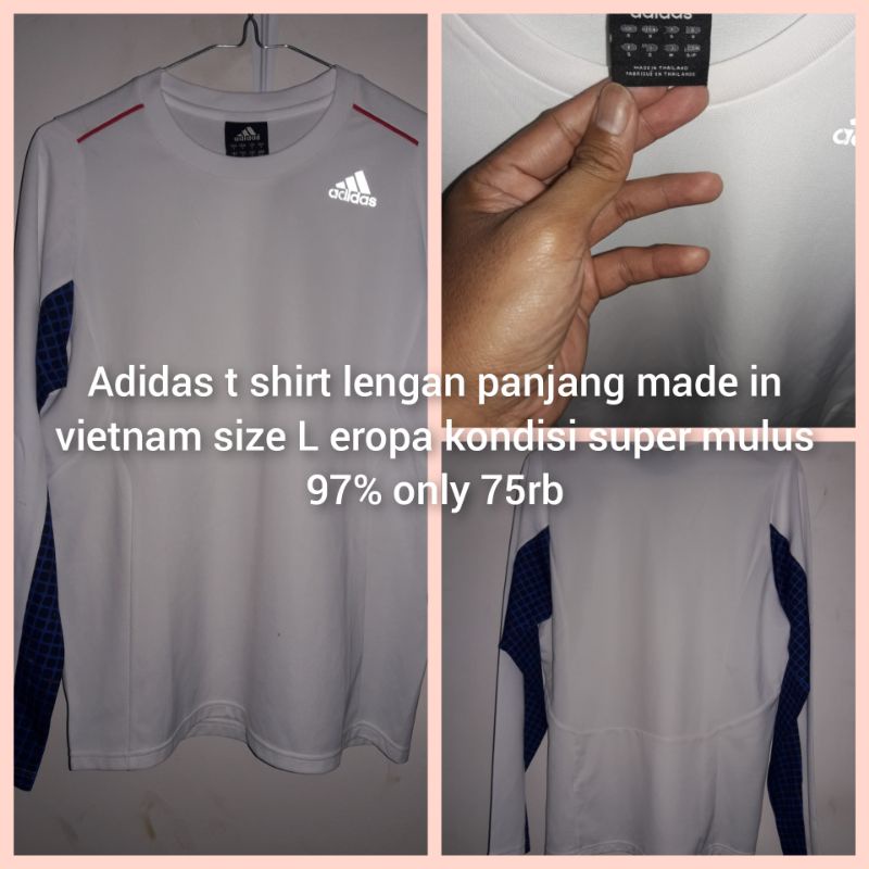 Jual Kaos Adidas Original Made In Vietnam Lengan Panjang Shopee Indonesia