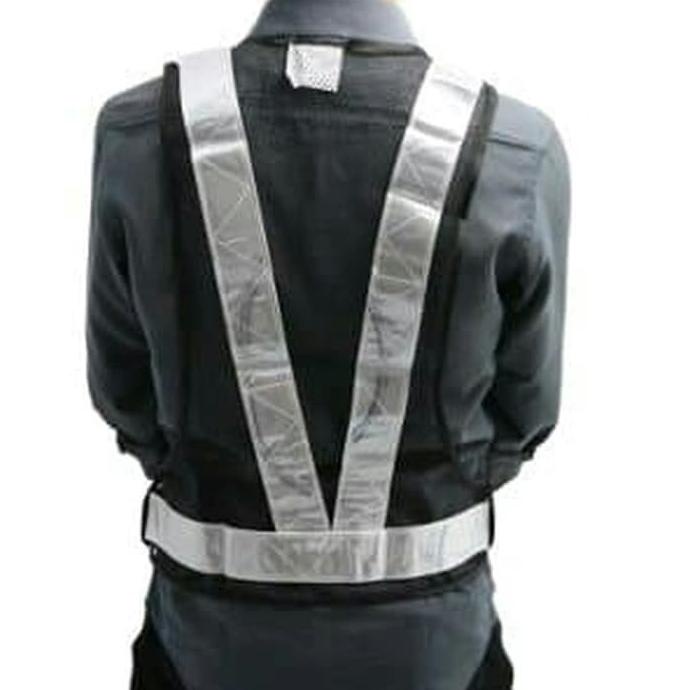 Jual Rompi Pengaman Mesh Krisbow Safety Vest With White Reflective Tape