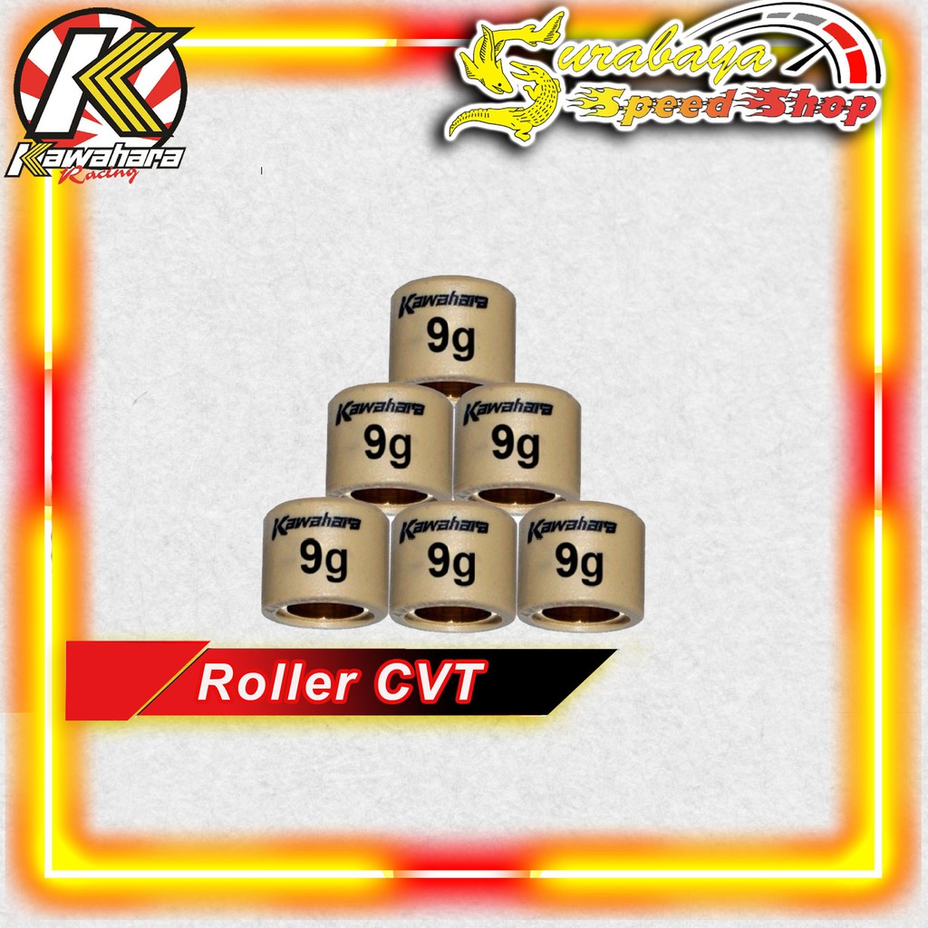 Jual KAWAHARA TEFLON ROLLER BOS CVT ISI 6 PIAGGIO 150 CC VESPA MATIC LX