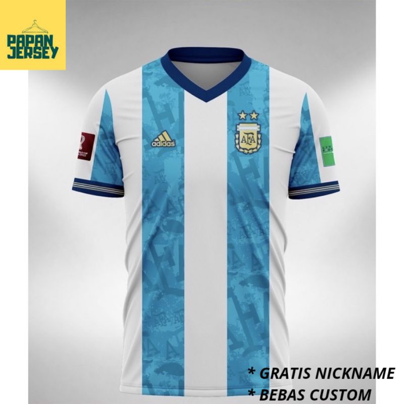 Jual Jersey Timnas Argentina Terbaru Piala Dunia Kaos Bola Shopee