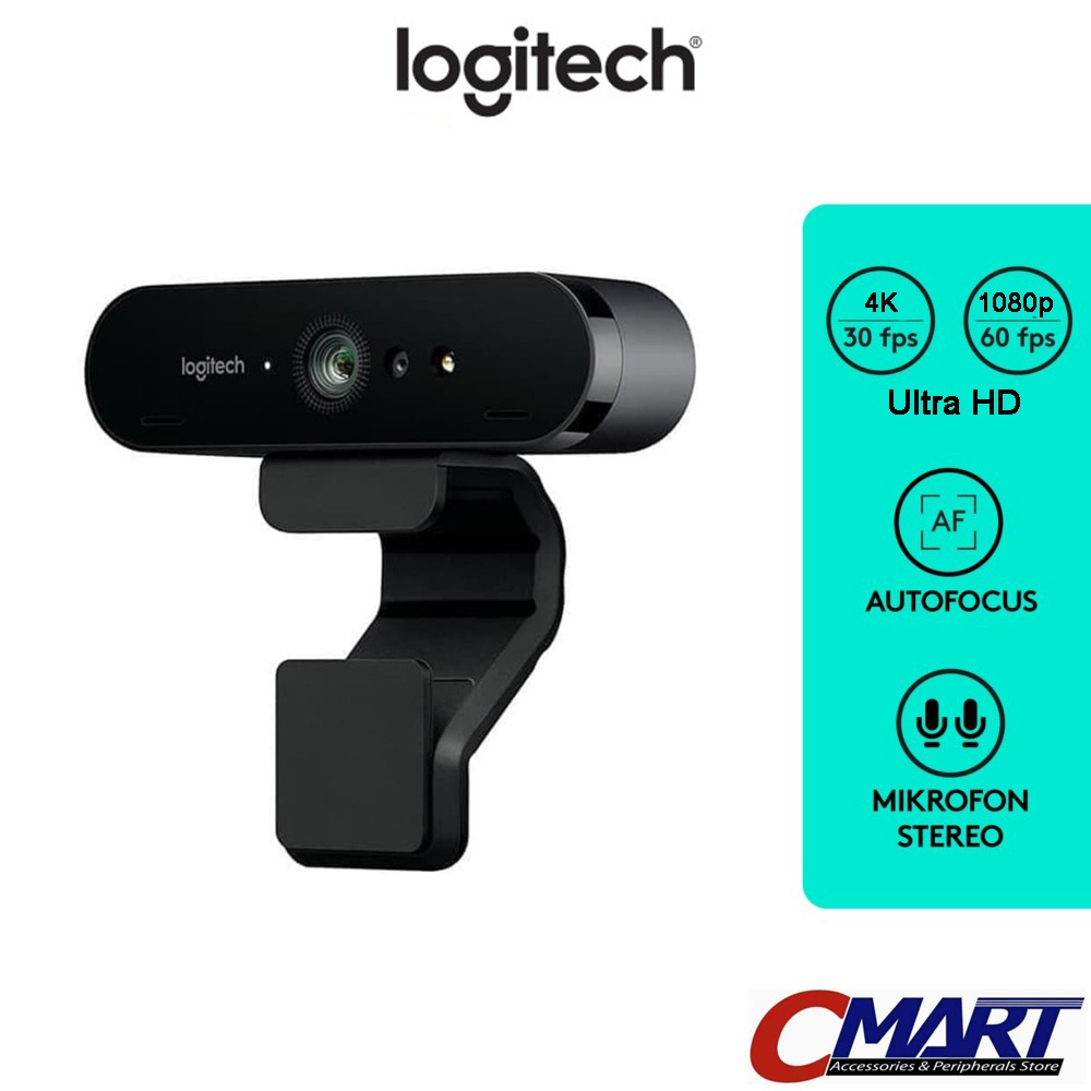 Jual Logitech Brio Webcam With K Ultra Hd Video Rightlight