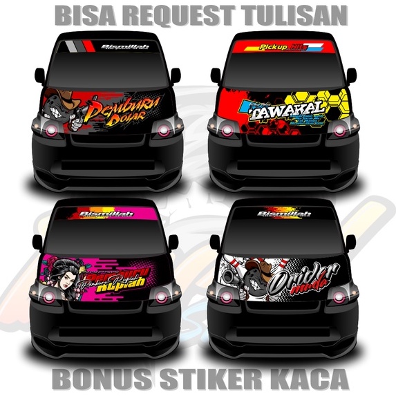 Jual Stiker Kabin Mobil Pick Up Grandmax Suzuki New Carry L300 Carry