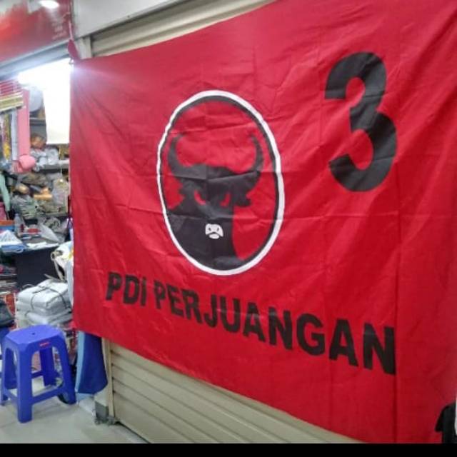 Jual Bendera Partai Pdip X Cm Bendera Pak Ganjar Shopee Indonesia